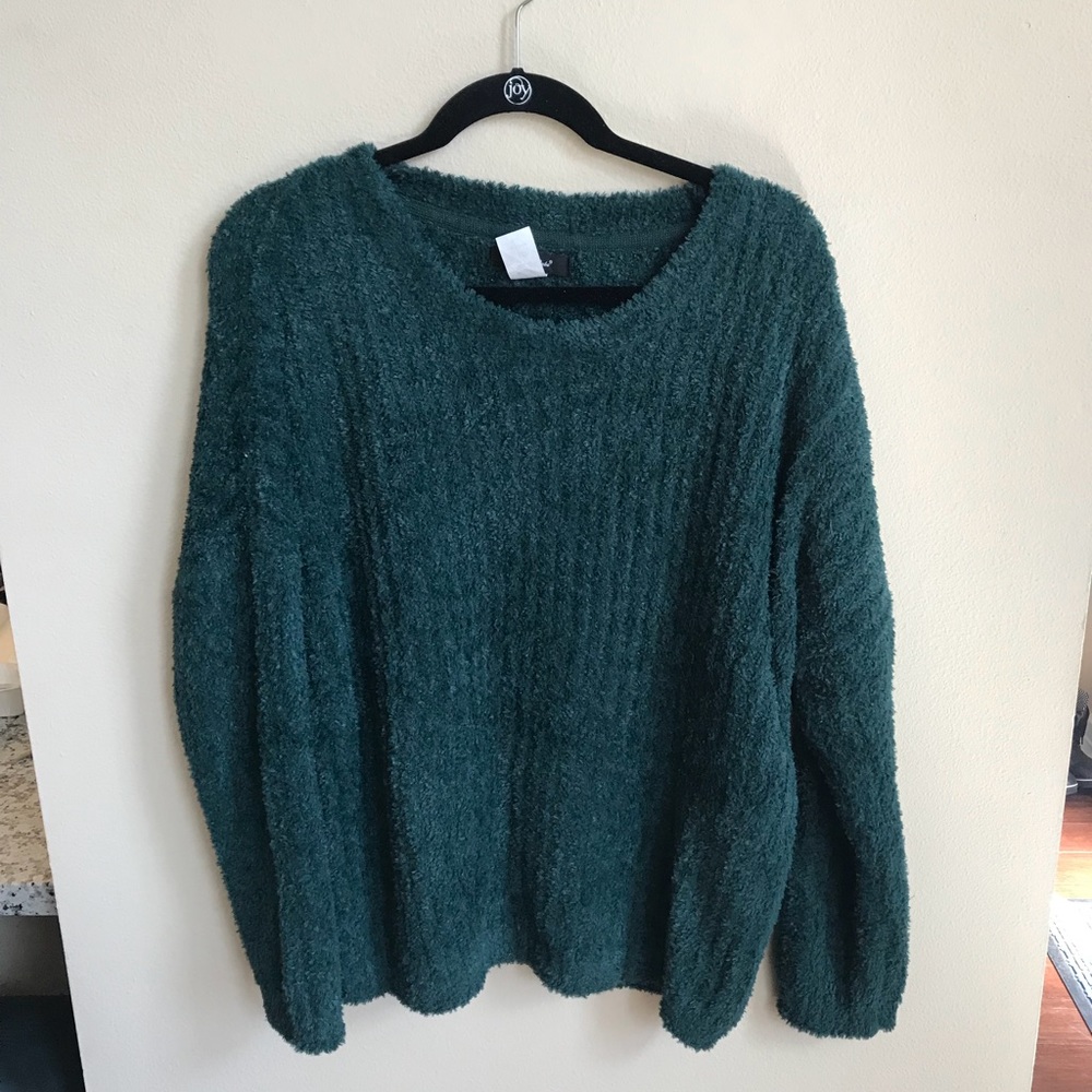 Emerald chenille sweater